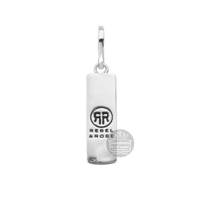 Rebel and Rose Hanger RR-PD012-S Zilver Pendant Tag Small