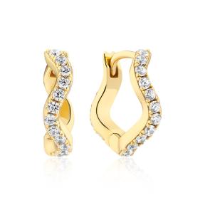 Sif Jakobs Ellera Waves Earrings SJ-E3859-CZ-YG