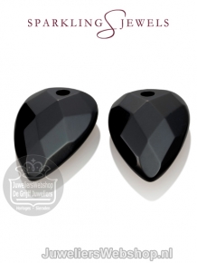 sparkling jewels earring editions onyx Blossom eardrops eagem07-bs