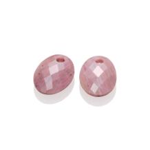 Sparkling Jewels Eardrops Pink Rhodonite Medium Oval EAGEM24-MO