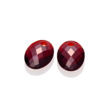 Sparkling Jewels Eardrops Ruby Quartz Medium Oval EAGEM50-MO
