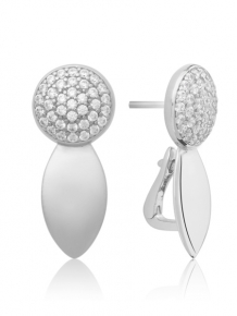 sparkling jewels earring editions the core crystal silver oorstekers eas04