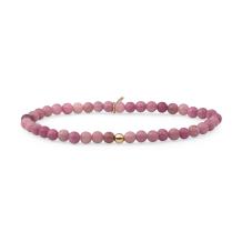 Sparkling Jewels Pink Rhodonite Saturn 4mm Armband SBG-GEM24-ADD-4MM