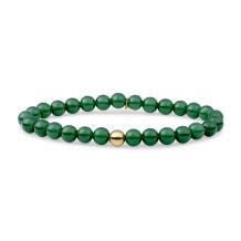 Sparkling Jewels Green Onyx Saturn 6mm Armband SBG-GEM53-ADD-6MM