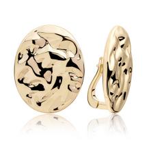 Sparkling Jewels Oorstekers Round Oval Clip Gold EAG26