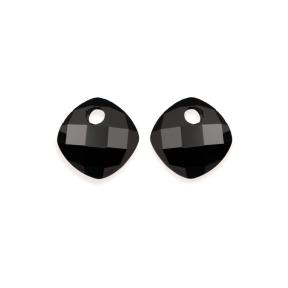 Sparkling Jewels Eardrops Onyx Cushion Cut EAGEM07-CC