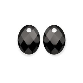 Sparkling Jewels Eardrops Onyx Medium Oval EAGEM07-MO