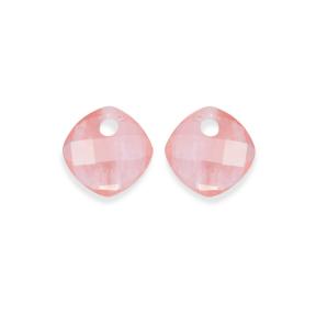 Sparkling Jewels Eardrops Cherry Quartz Cushion Cut EAGEM25-CC