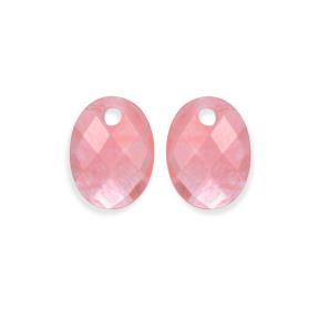 Sparkling Jewels Eardrops Cherry Quartz Medium Oval EAGEM25-MO