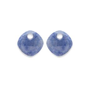 Sparkling Jewels Eardrops Blue Aventurine Cushion Cut EAGEM37-CC