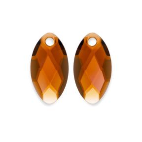 Sparkling Jewels Eardrops Earring Editions Facet Citrine Quartz Ear Leaf EAGEM38-FCLF-S