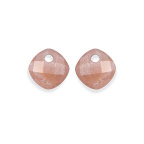 Sparkling Jewels Eardrops Sunstone Cushion Cut EAGEM58-CC