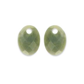 Sparkling Jewels Eardrops Southern Jade Medium Oval EAGEM61-MO