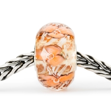 Trollbeads Fantasie-orchideeën glas kraal TGLBE-30083