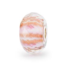 Trollbeads Roze Melodie glas kraal TGLBE-30100