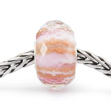 Trollbeads Roze Melodie glas kraal TGLBE-30100