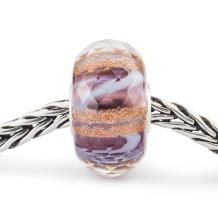 Trollbeads Violet Melodie glas kraal TGLBE-30102