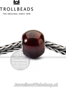 Trollbeads ronde granaat kraal TSTBE-00021 rood