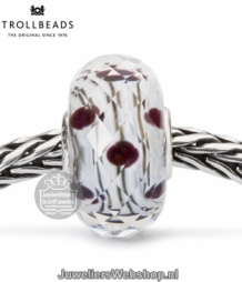 Trollbeads TGBLE-30033 sneeuwlanschap glaskraal