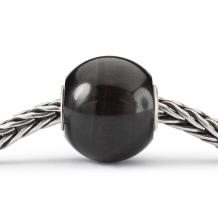 Trollbeads Jumbo Rond Zwart Kattenoog kraal TSTBE-10019 zwart