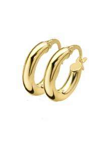 zinzi gold zgo 129 gouden creolen glad 14x3mm