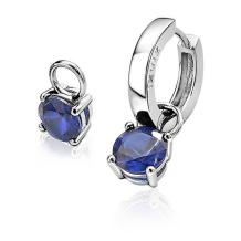 zinzi creoolhangers zich1300q zirconia blauw