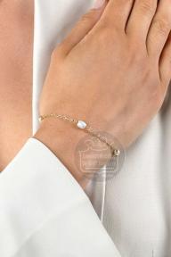 Zinzi ZIA2588 vergulden armband met parels