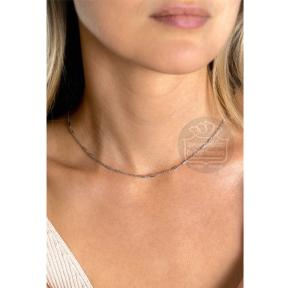 zinzi collier ZIC2466 zilver staafjes