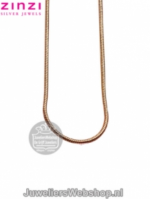 zinzi ZISL45R rosegouden slangencollier